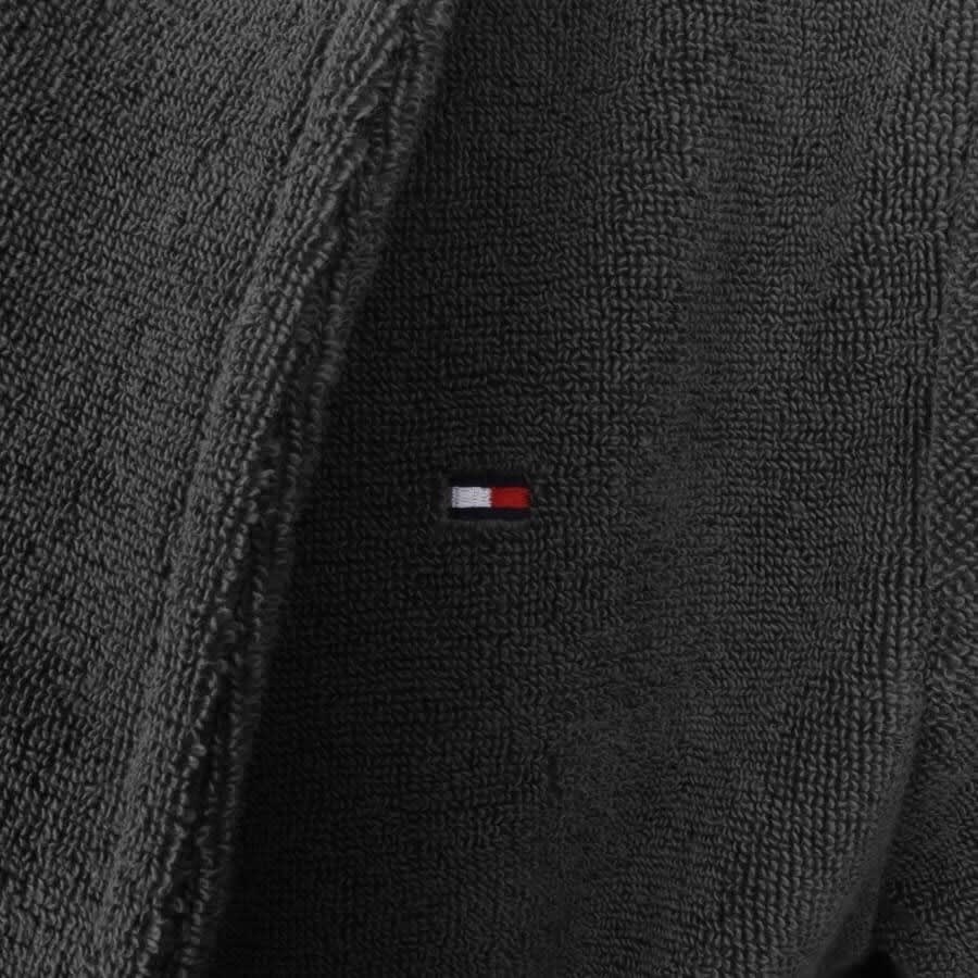 Image number 3 for Tommy Hilfiger Icon Bath Robe Grey