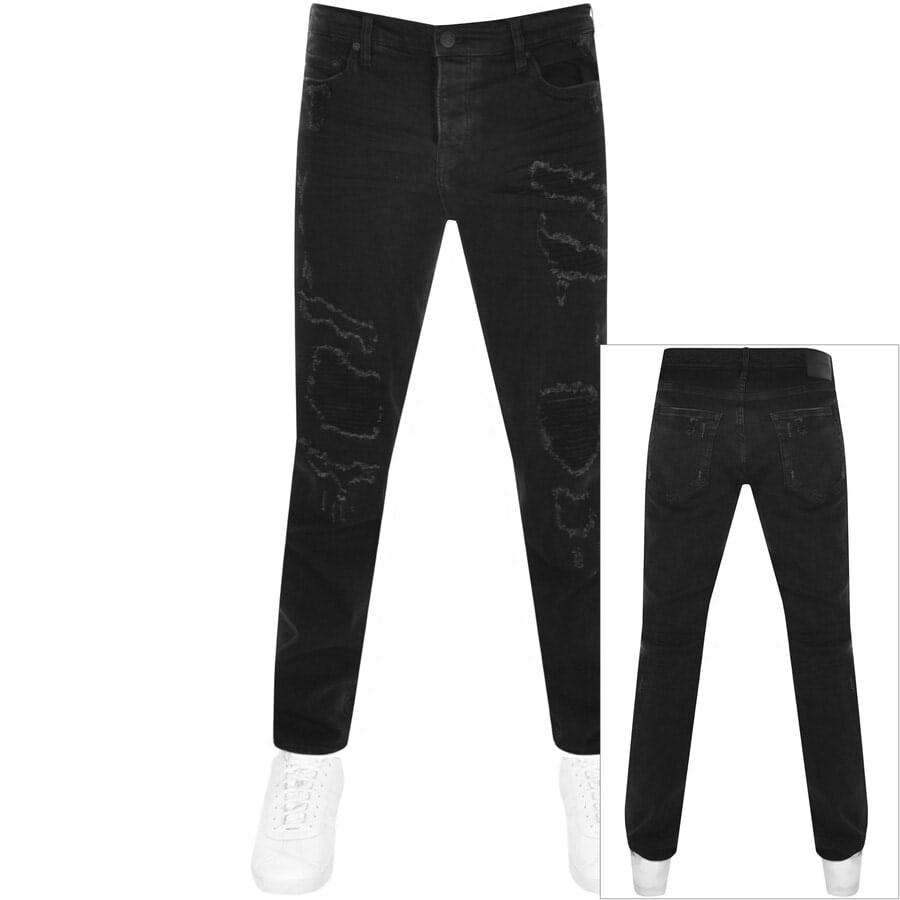Image number 1 for True Religion Rocco Relaxed Skinny Jeans Black
