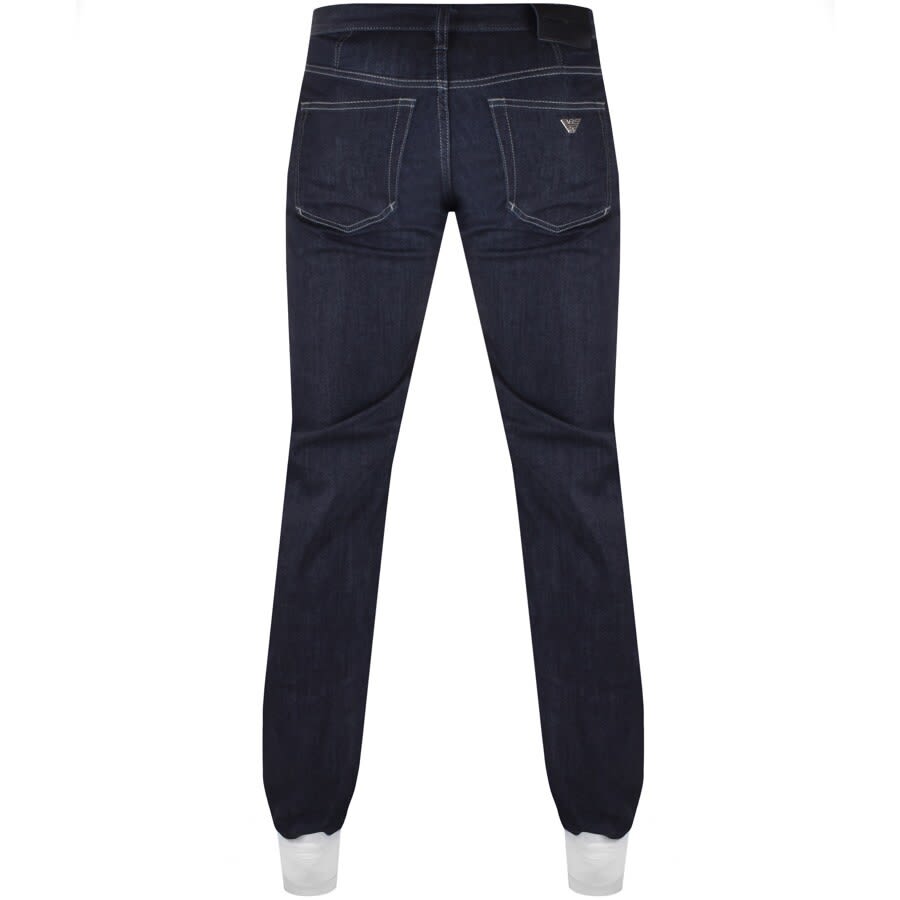 Image number 2 for Emporio Armani J21 Regular Jeans Dark Wash Navy