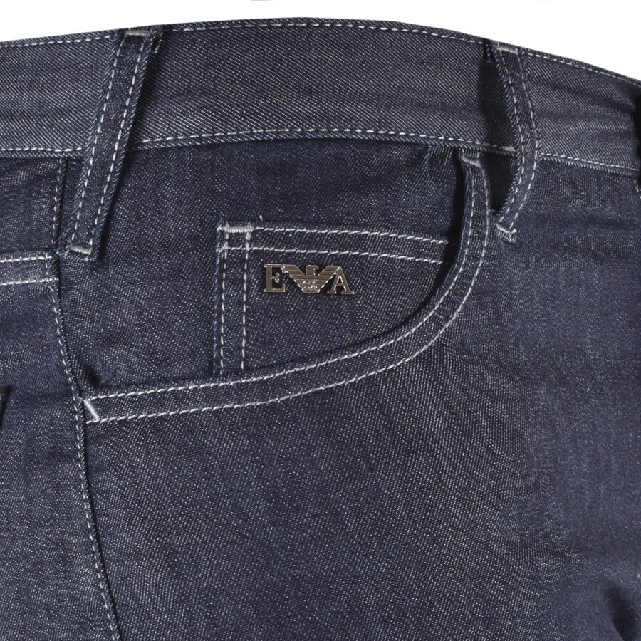 Image number 3 for Emporio Armani J21 Regular Jeans Dark Wash Navy