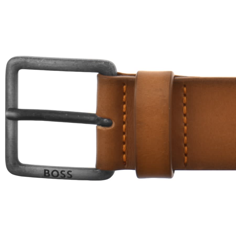 Image number 3 for BOSS Leather Jeeko Belt Tan Brown