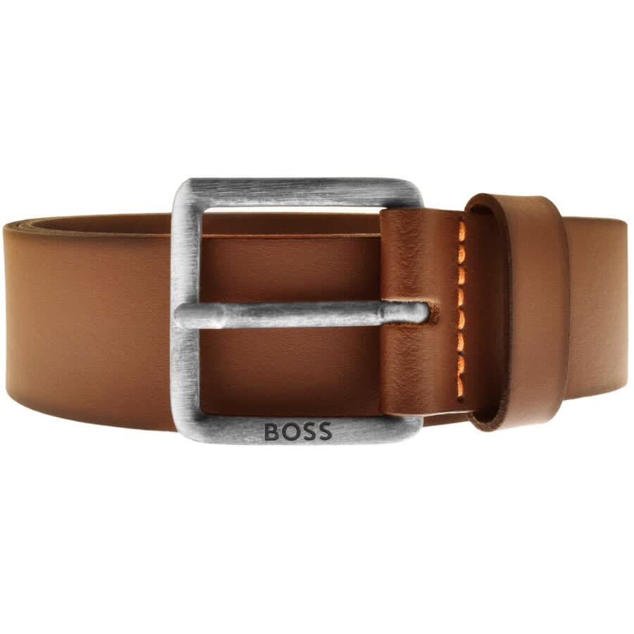 Image number 1 for BOSS Leather Jeeko Belt Tan Brown