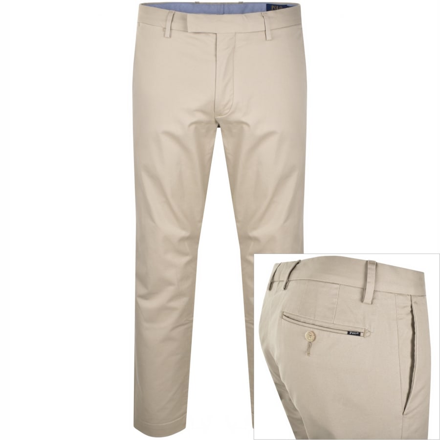 Image number 1 for Ralph Lauren Slim Fit Chino Trousers Beige