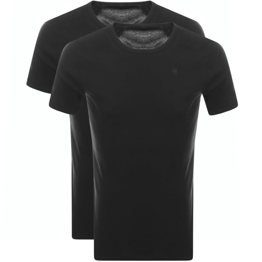Image number 1 for G-Star 2 Pack Base T Shirts Black