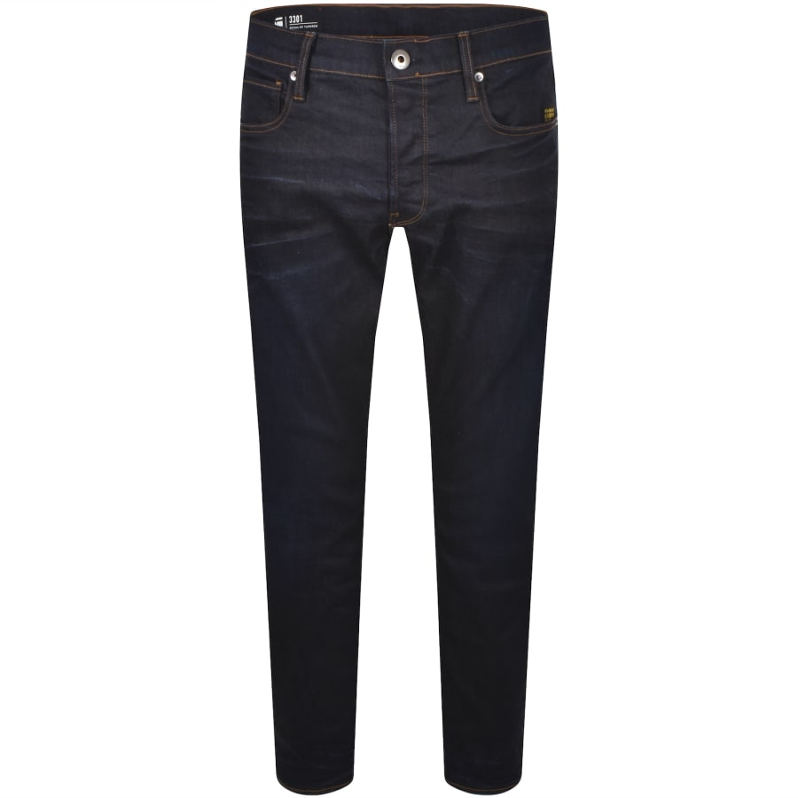 Image number 2 for G-Star 3301 Tapered Jeans Dark Wash Blue