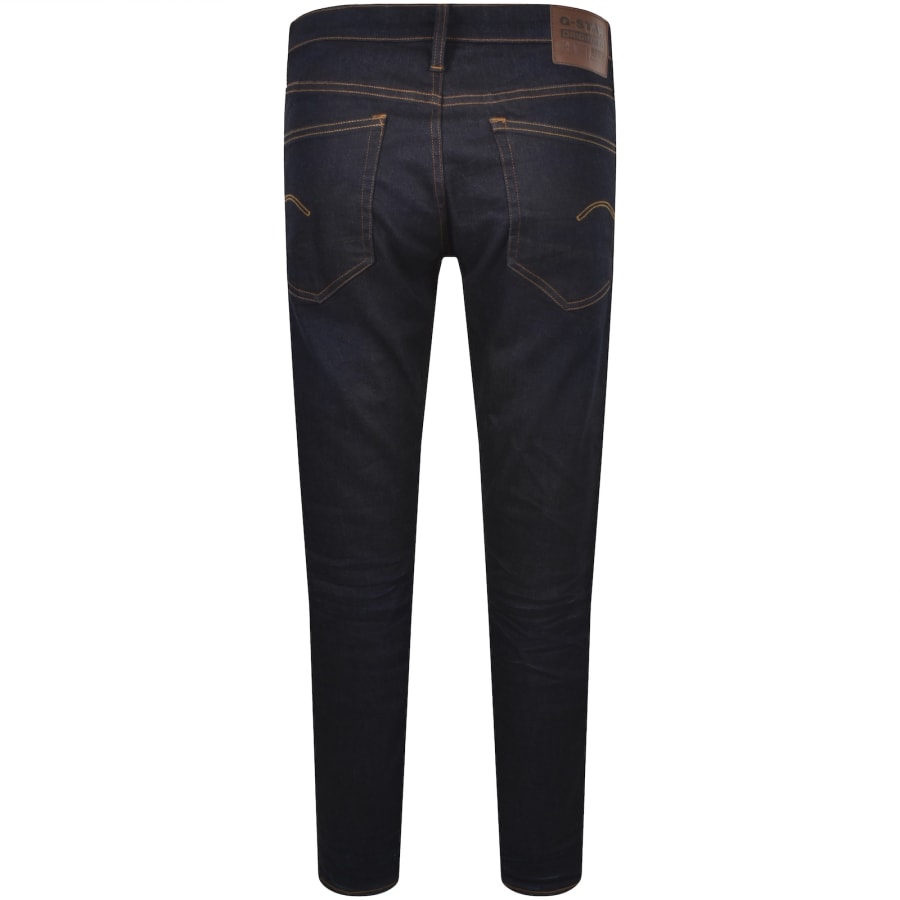 Image number 3 for G-Star 3301 Tapered Jeans Dark Wash Blue