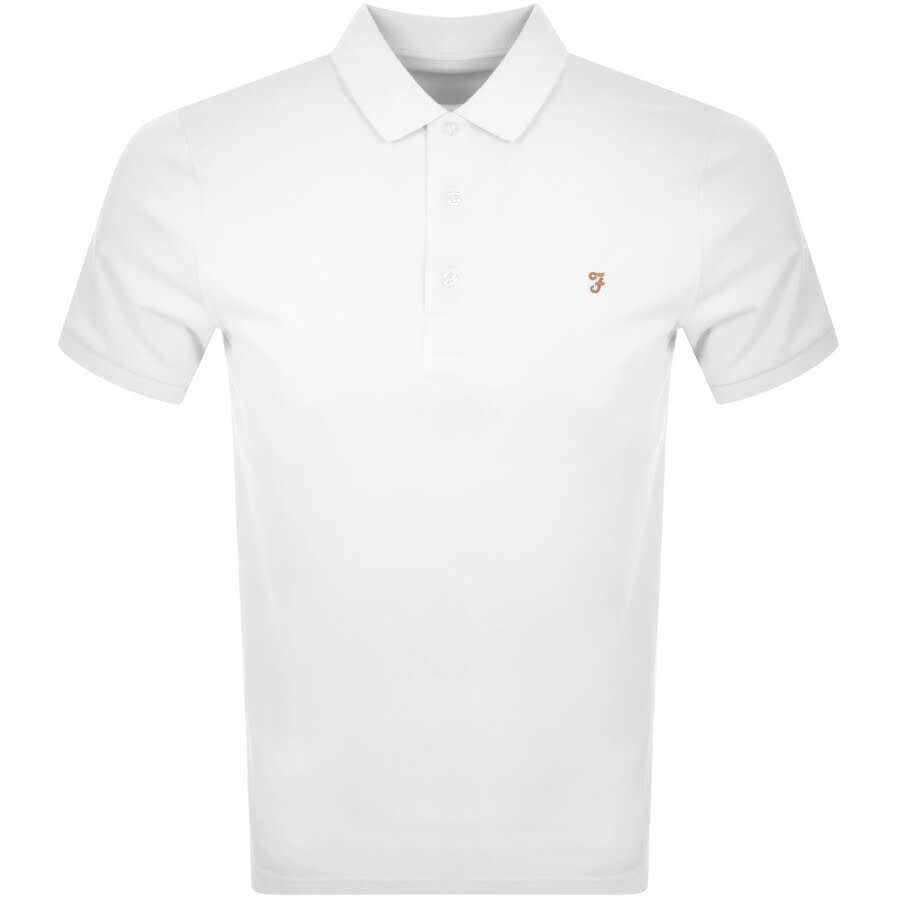 Image number 1 for Farah Blanes Polo T Shirt White