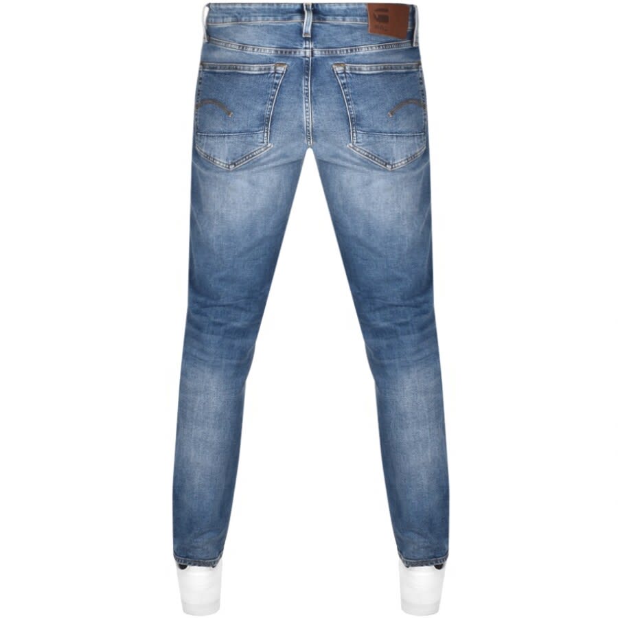 Image number 2 for G-Star 3301 Tapered Jeans Mid Wash Blue