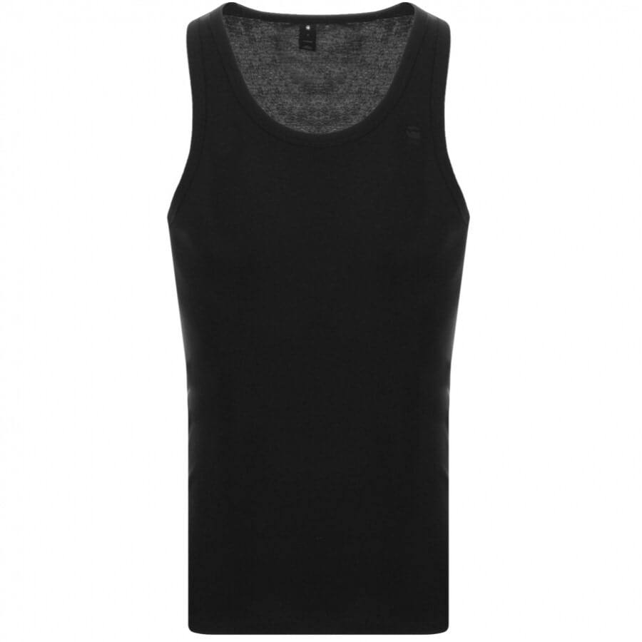 Image number 2 for G-Star 2 Pack Vest T Shirts Black