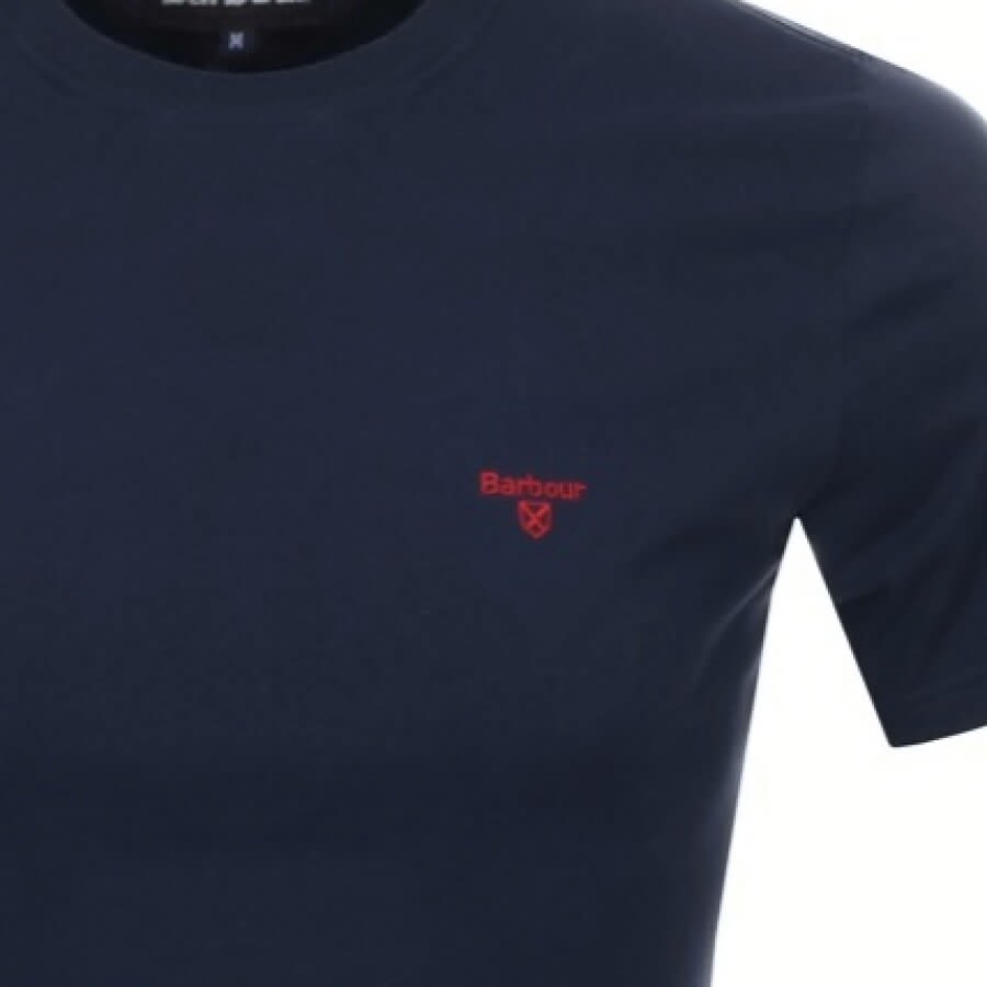 Image number 3 for Barbour Essential Sports T Shirt Navy