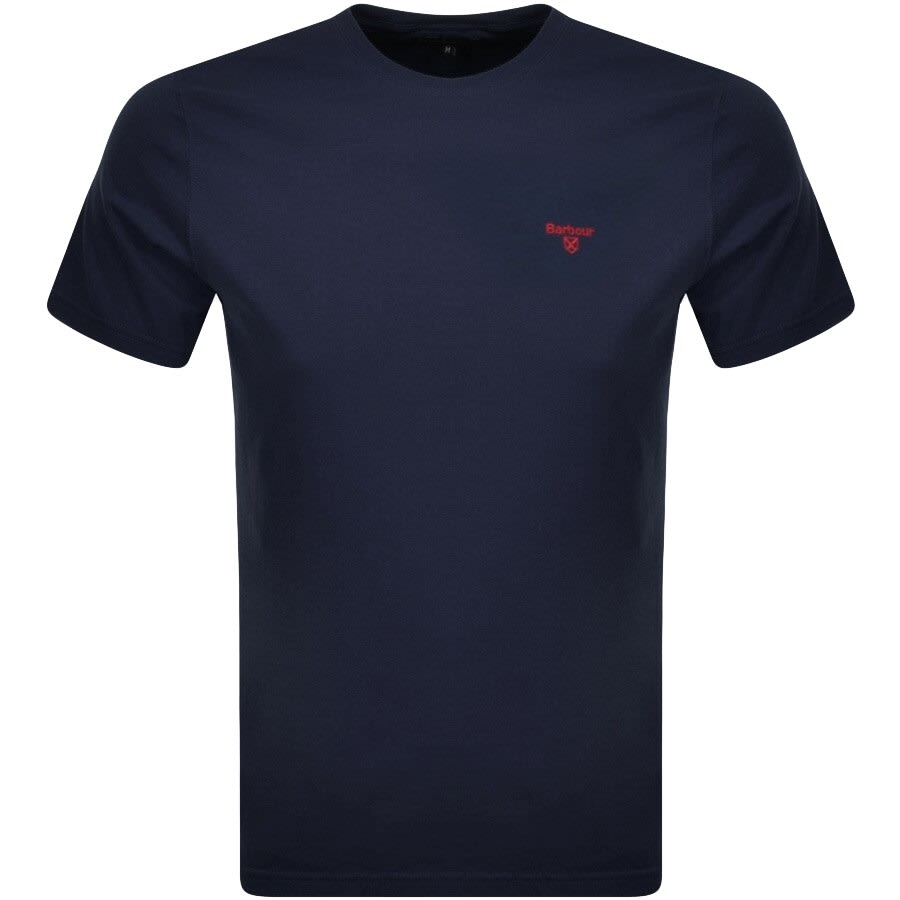 Image number 1 for Barbour Essential Sports T Shirt Navy