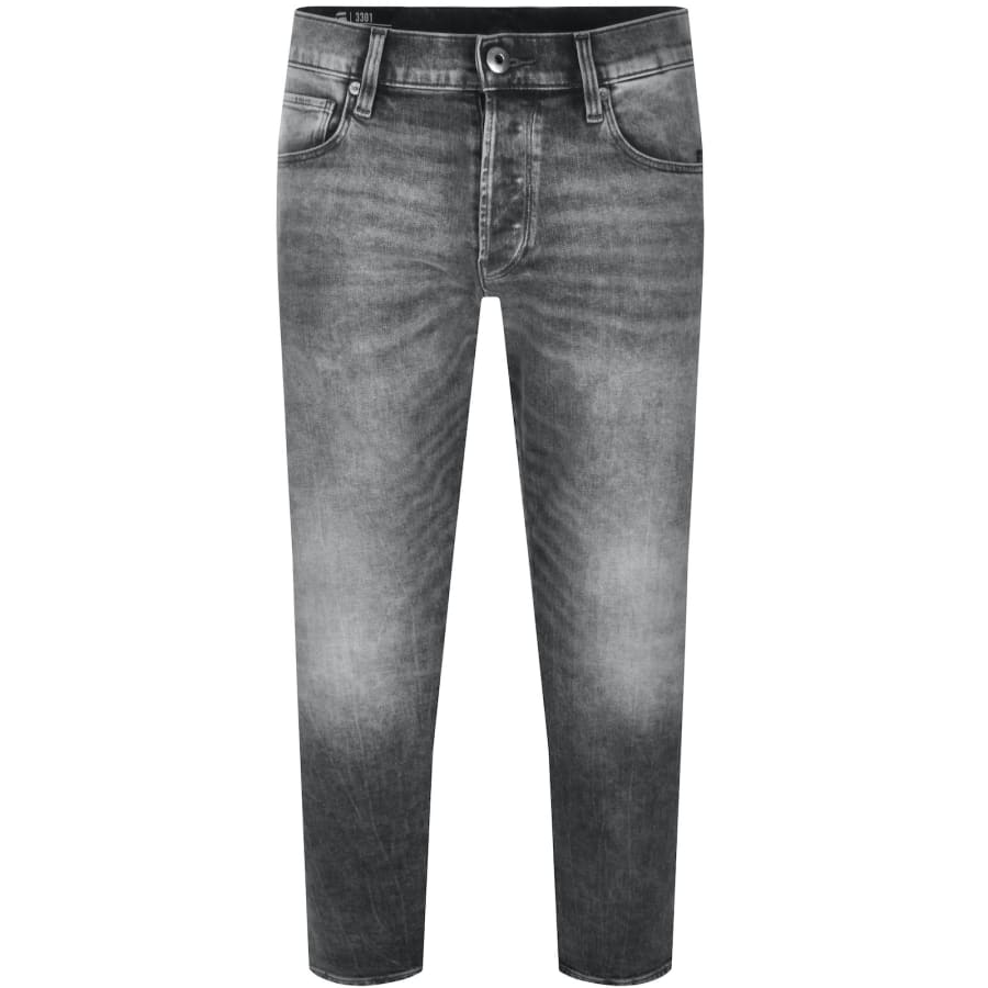 Image number 2 for G-Star 3301 Tapered Jeans Mid Wash Grey