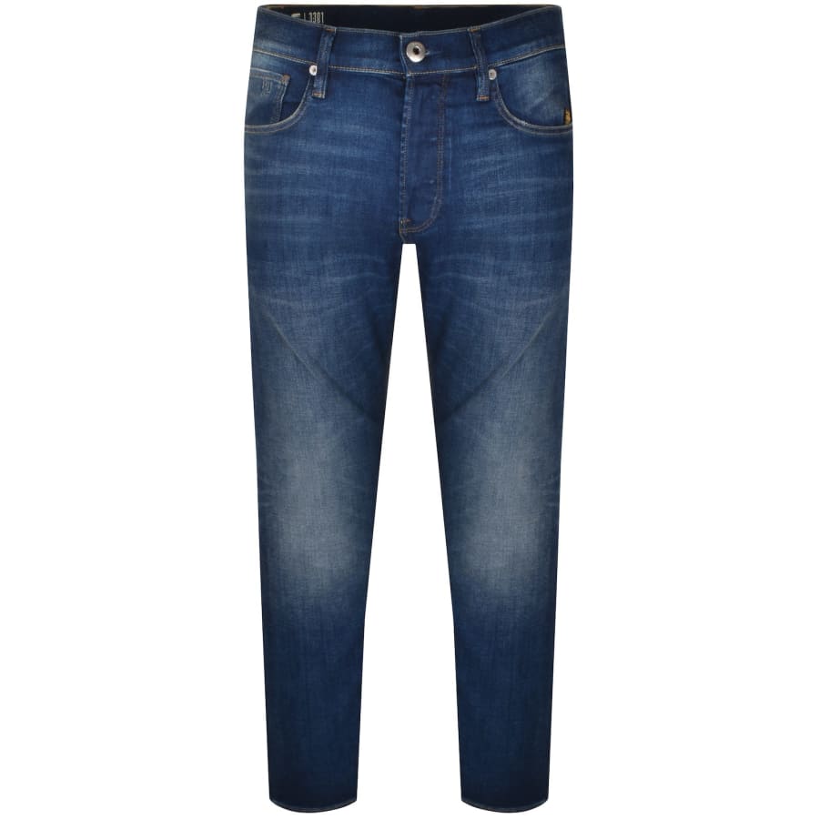 Image number 2 for G-Star 3301 Slim Fit Jeans Mid Wash Blue