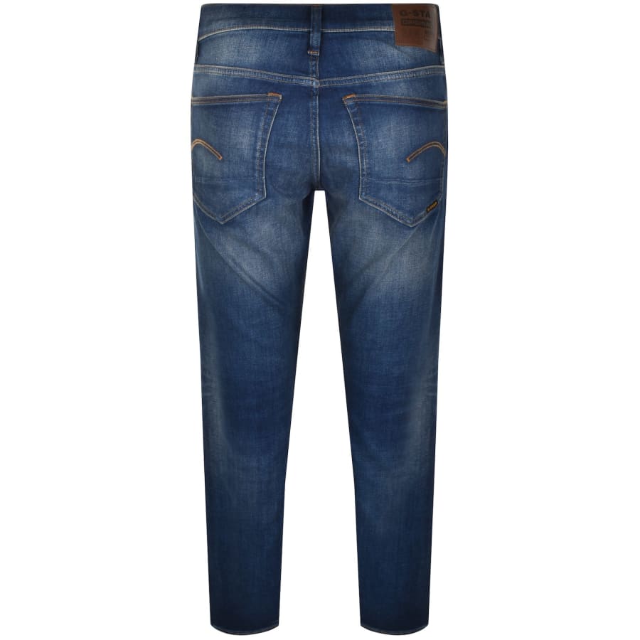 Image number 3 for G-Star 3301 Slim Fit Jeans Mid Wash Blue