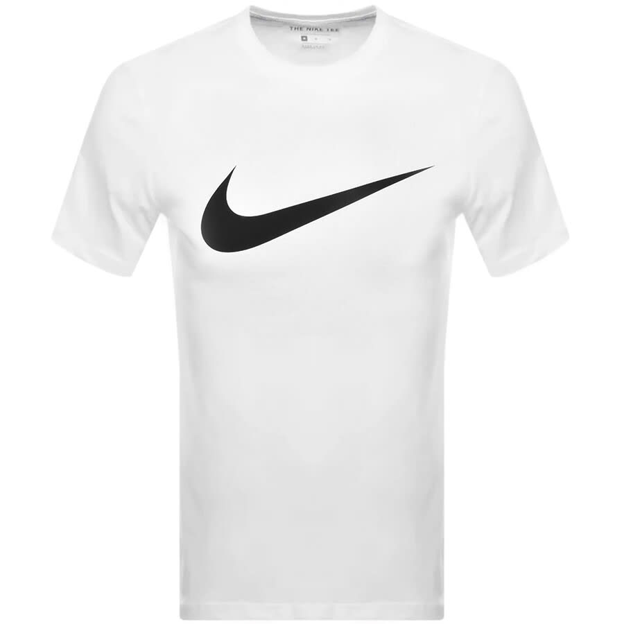 Image number 1 for Nike Crew Neck Icon Swoosh T Shirt White