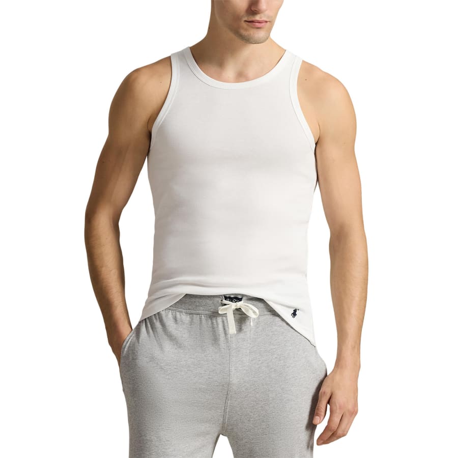 Image number 4 for Ralph Lauren 2 Pack Vests White