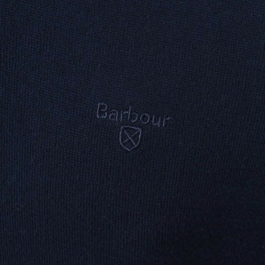 Image number 3 for Barbour Half Zip Knit Jumper Classic Navy