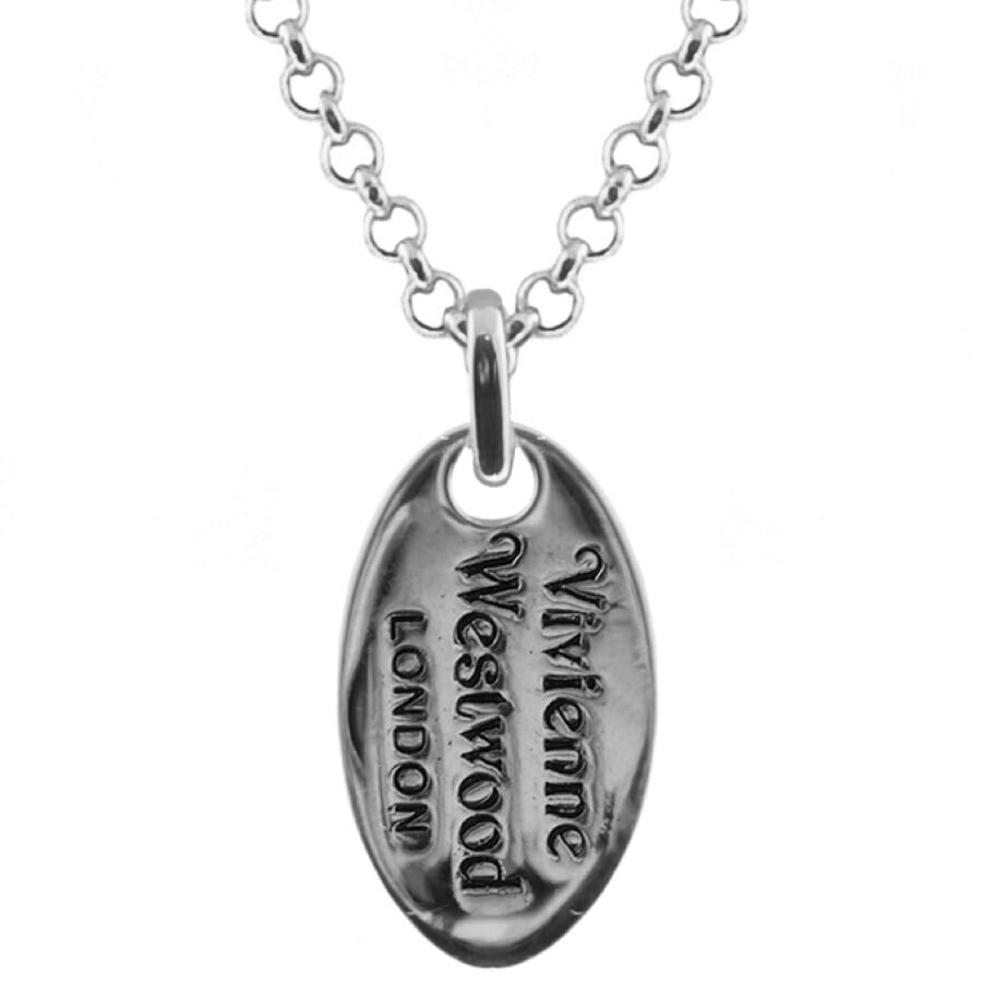 Image number 3 for Vivienne Westwood Tag Pendant Silver
