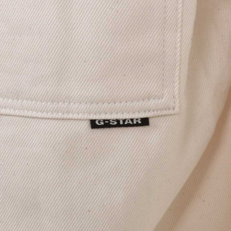 Image number 3 for G-Star Steer Oversize Denim Overshirt Cream