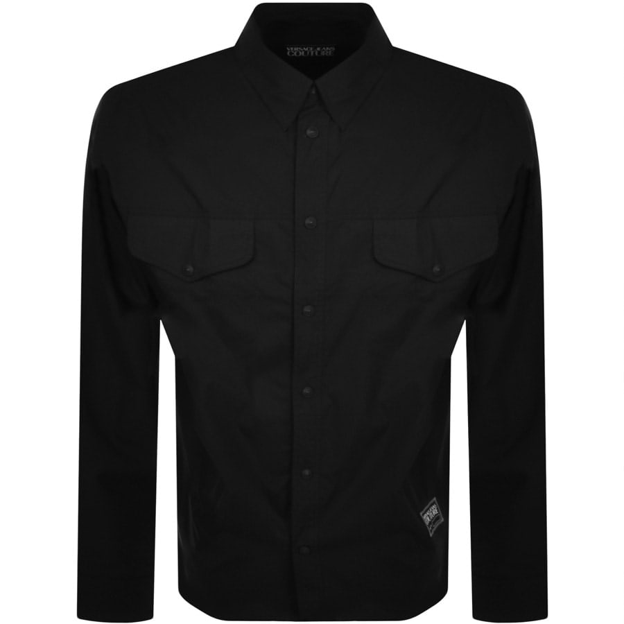 Image number 1 for Versace Jeans Couture Basic Popeline Shirt Black