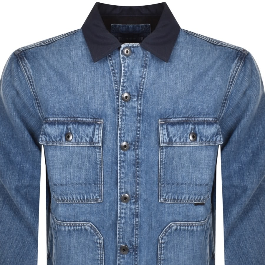 Image number 2 for G-Star Chore Workwear Jacket Blue