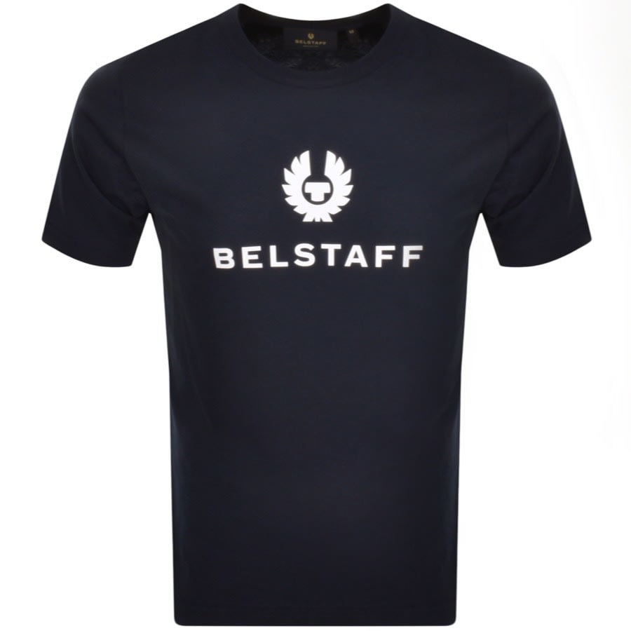 Image number 1 for Belstaff Featherweight Signature T Shirt Navy