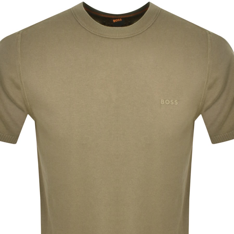 Image number 2 for BOSS Amotish T Shirt Green