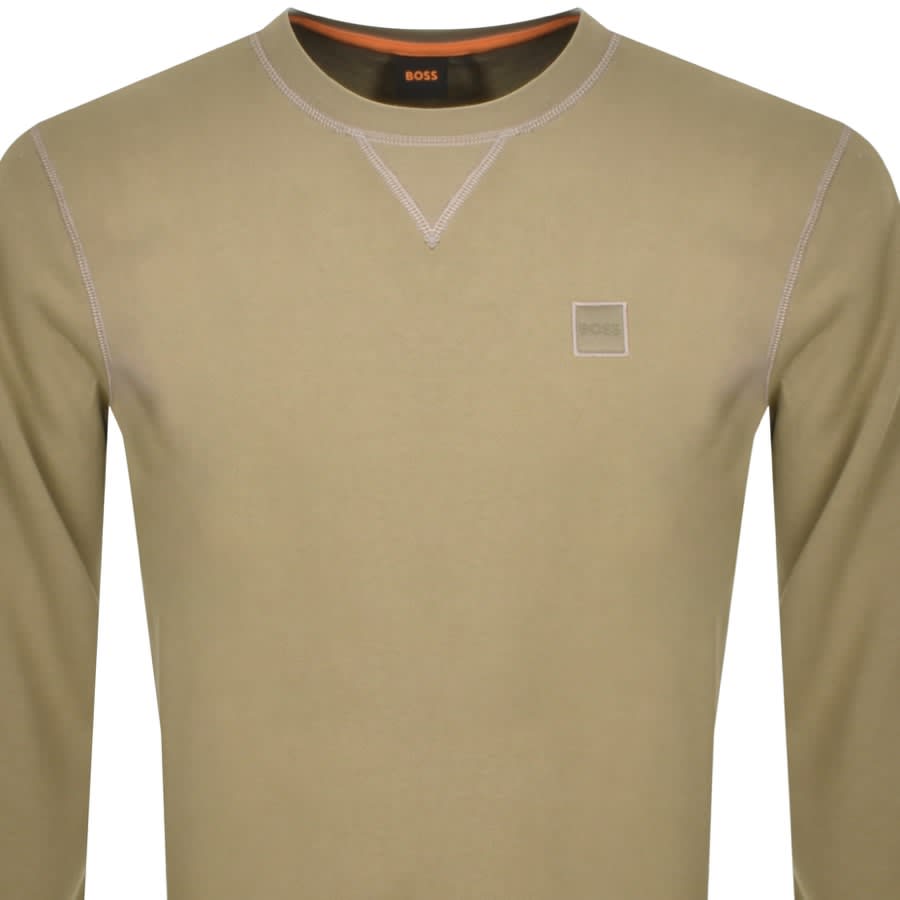 Image number 2 for BOSS Westart Sweatshirt Green