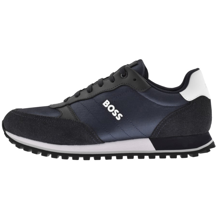 Image number 1 for BOSS Parkour Runner Trainers Navy