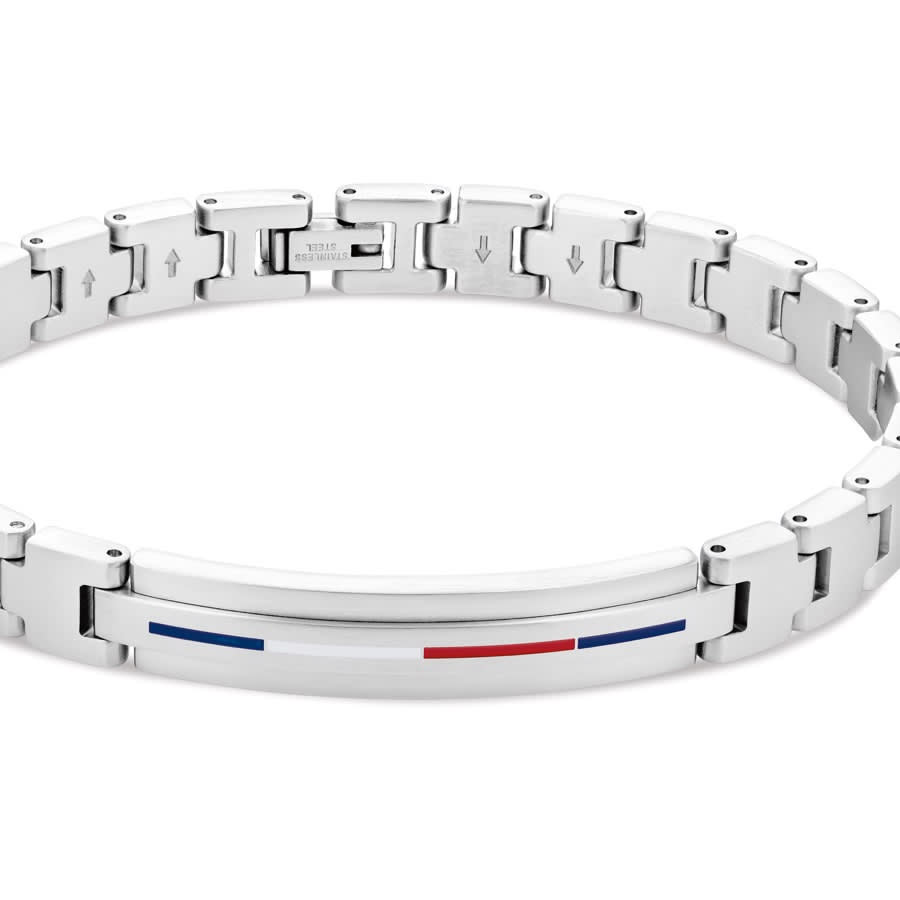 Image number 2 for Tommy Hilfiger Iconic ID Bracelet Silver