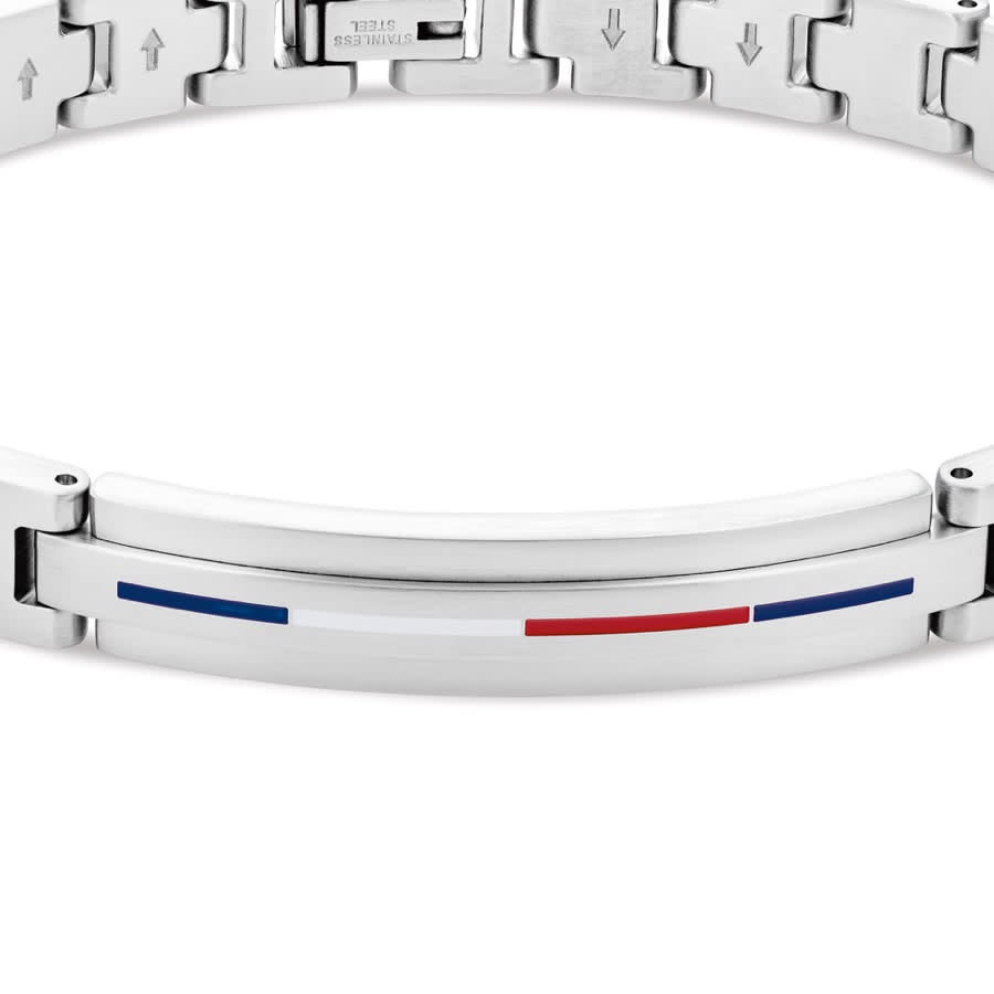 Image number 3 for Tommy Hilfiger Iconic ID Bracelet Silver