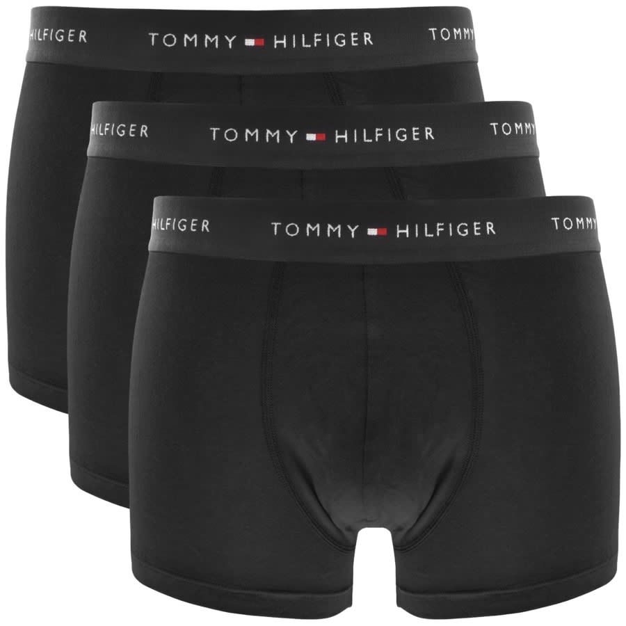 Image number 1 for Tommy Hilfiger Underwear 3 Pack Trunks Black