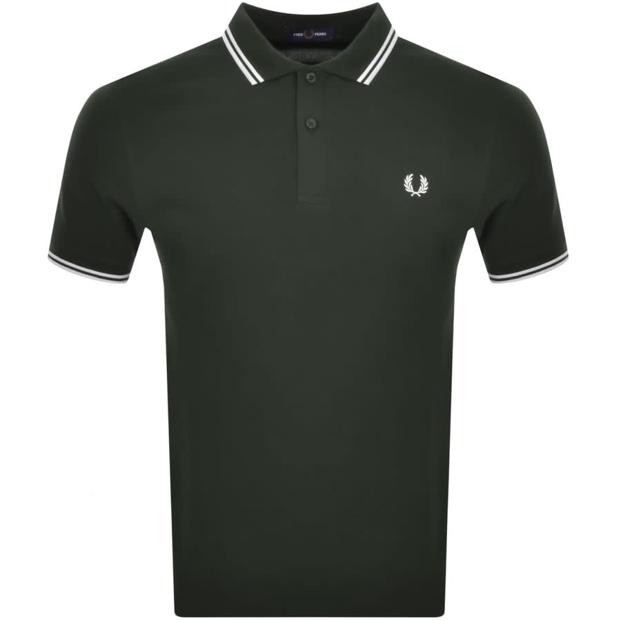 Image number 1 for Fred Perry Twin Tipped Polo T Shirt Green