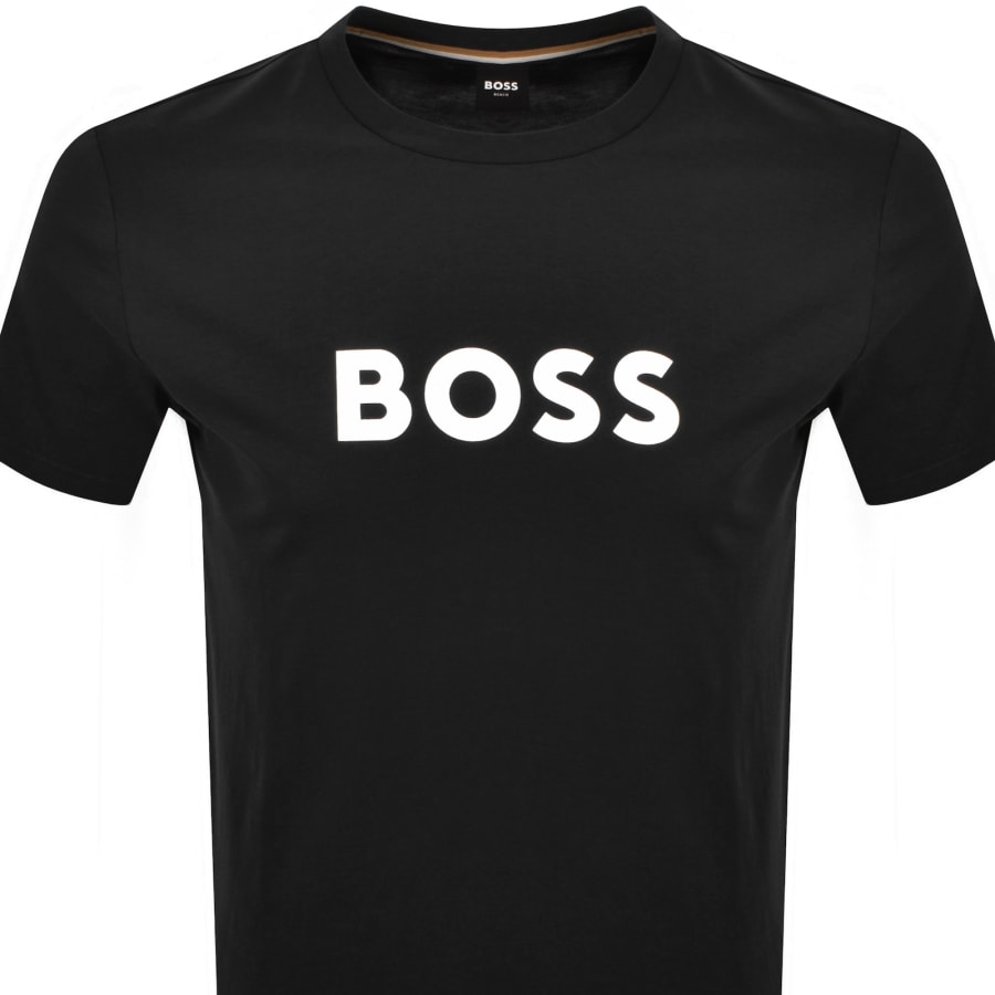 Image number 2 for BOSS Sun Protection Logo T Shirt Black