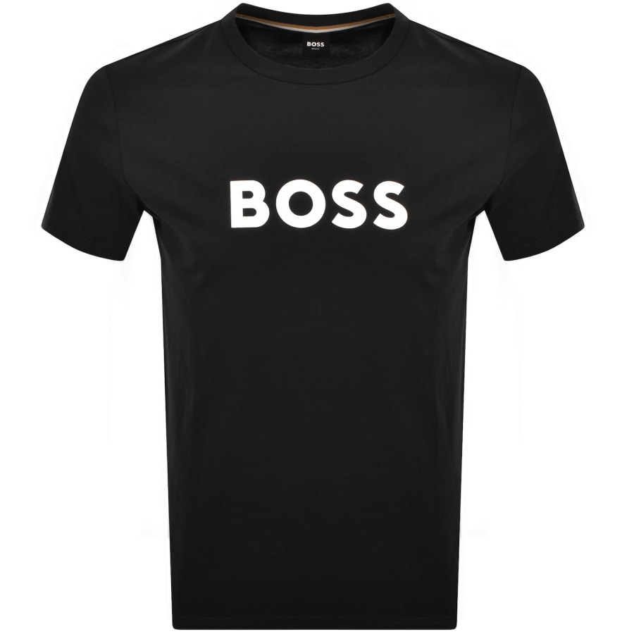 Image number 1 for BOSS Sun Protection Logo T Shirt Black