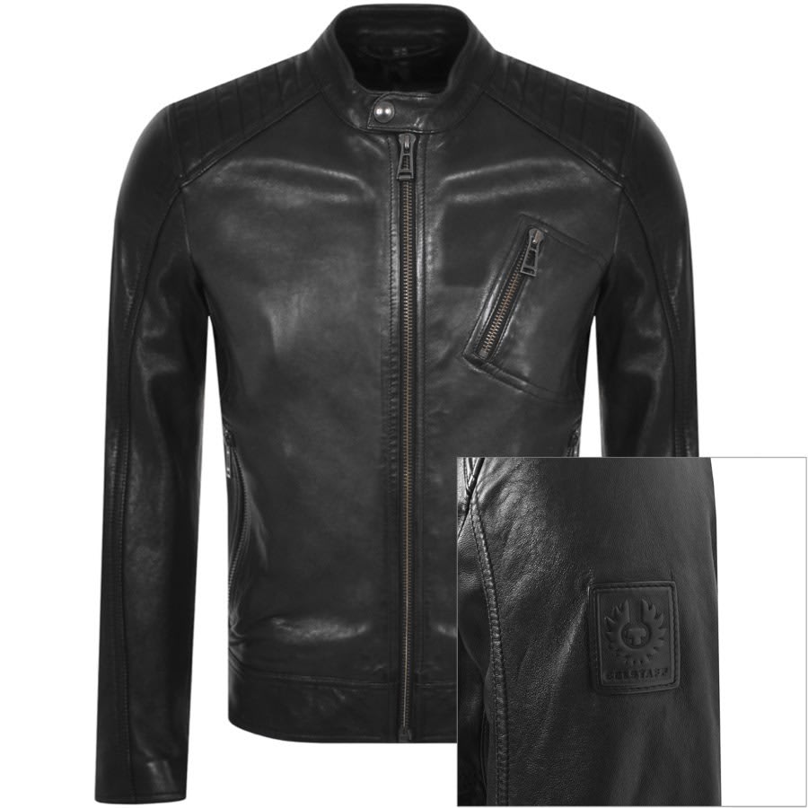 Image number 1 for Belstaff V Racer Slim Fit Jacket Black