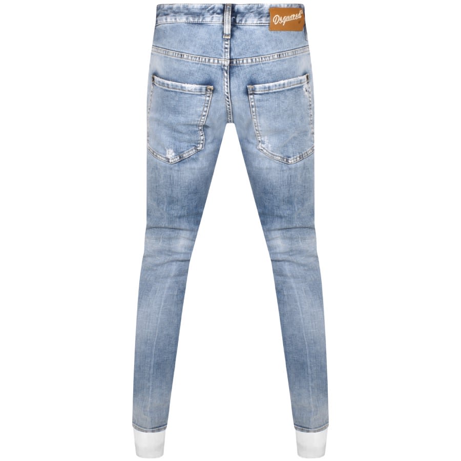 Image number 2 for DSQUARED2 Skater Slim Fit Jeans Blue