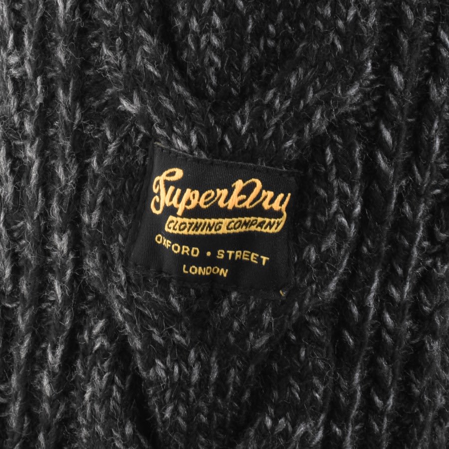 Image number 3 for Superdry Jacob Knit Jumper Black