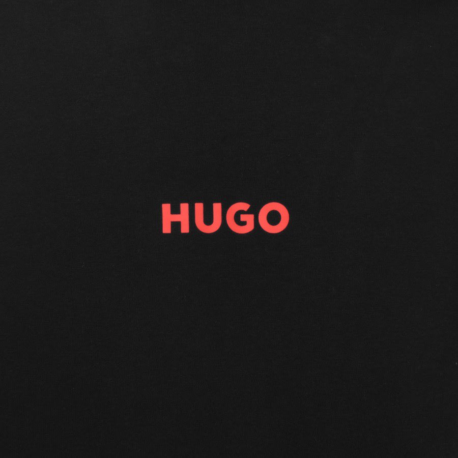 Image number 3 for HUGO Lounge Linked Hoodie Black