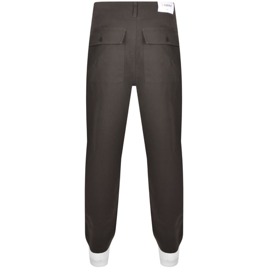 Image number 2 for Farah Hawtin Canvas Trousers Grey
