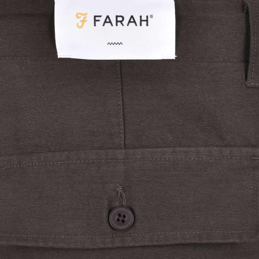 Image number 3 for Farah Hawtin Canvas Trousers Grey