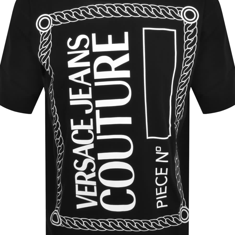 Versace Jeans Couture Logo T Shirt Black | Mainline Menswear  