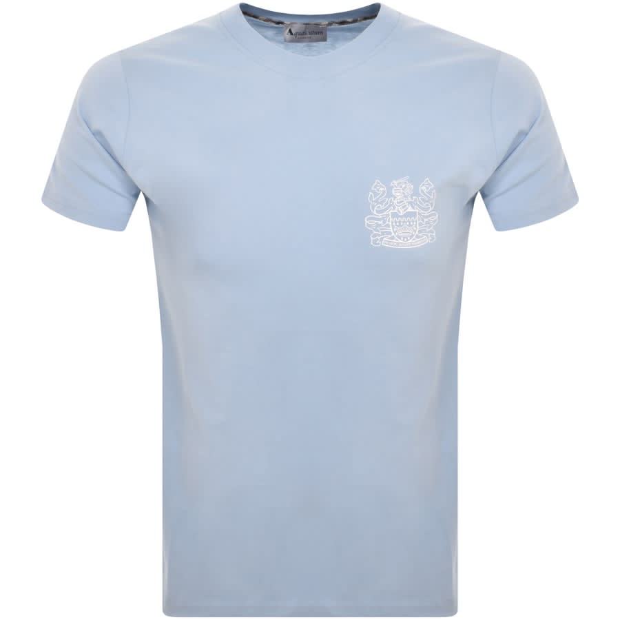Image number 1 for Aquascutum Logo T Shirt Blue