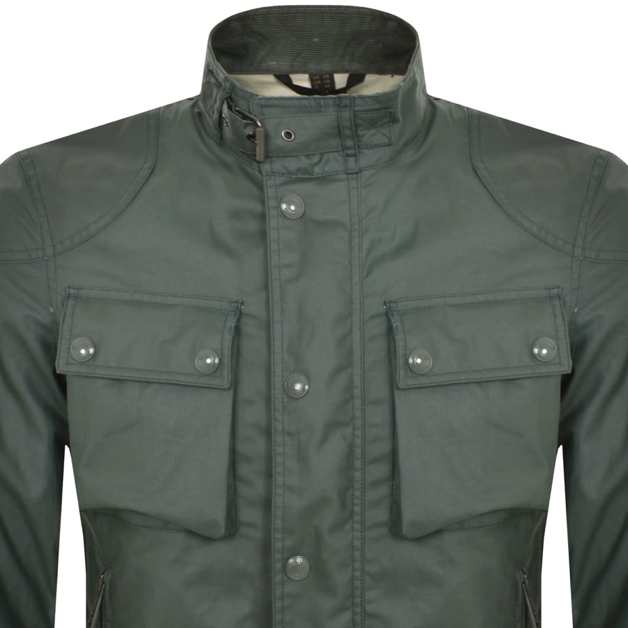 Image number 2 for Belstaff Racemaster Waxed Jacket Green