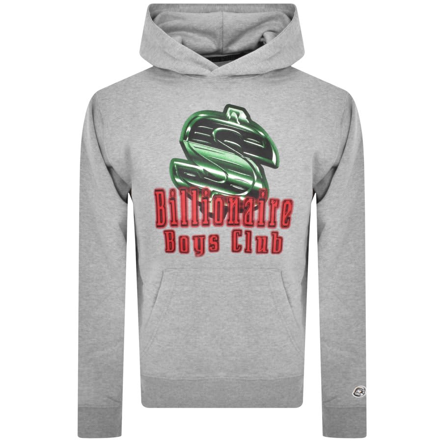 Image number 1 for Billionaire Boys Dollar Sign Logo Hoodie Grey