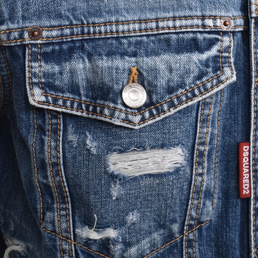 DSQUARED2 Over Denim Jacket Blue | Mainline Menswear United 