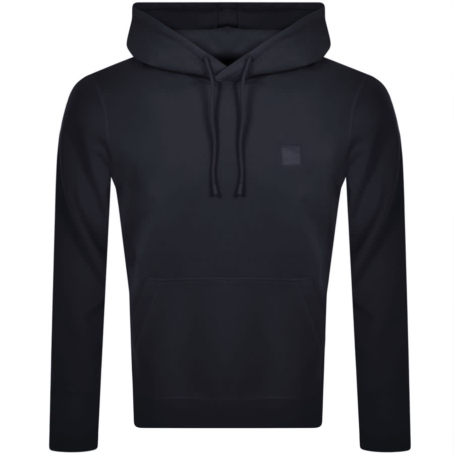 Image number 1 for BOSS Wetalk Pullover Hoodie Navy
