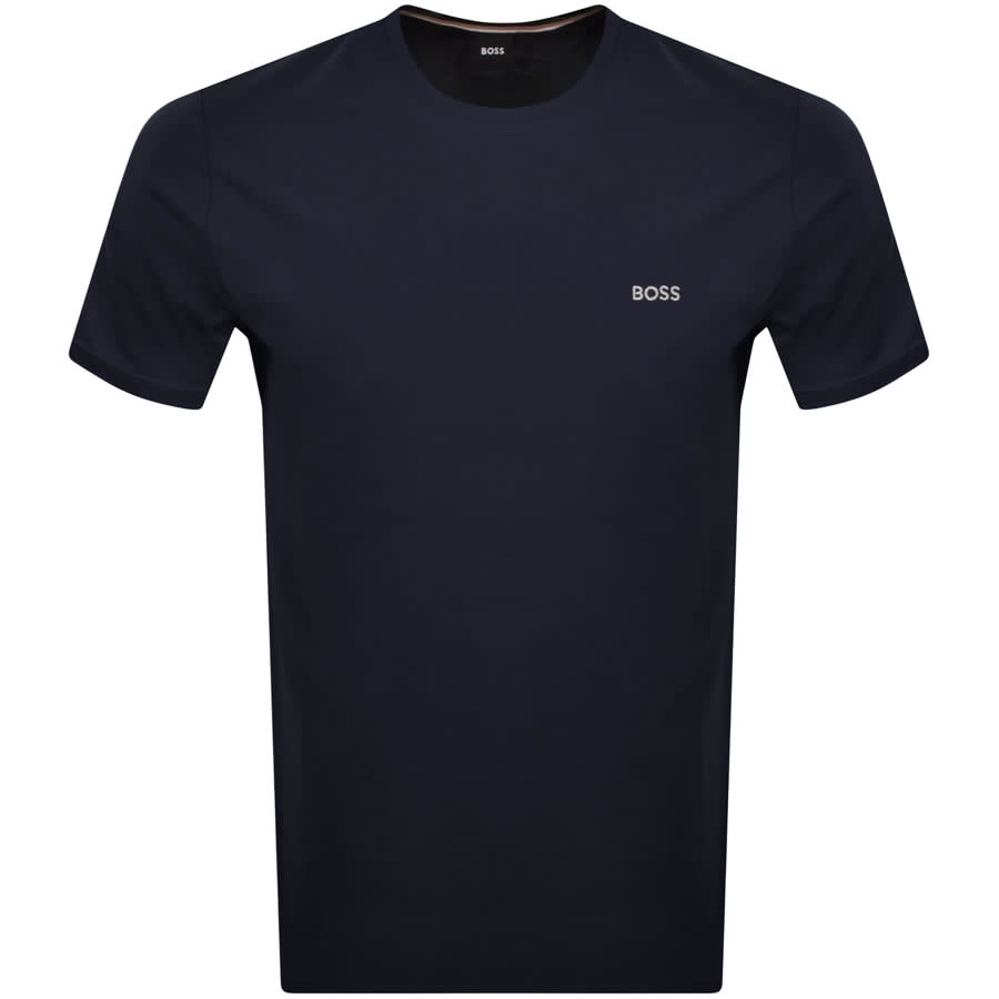 Image number 1 for BOSS Logo T Shirt Navy