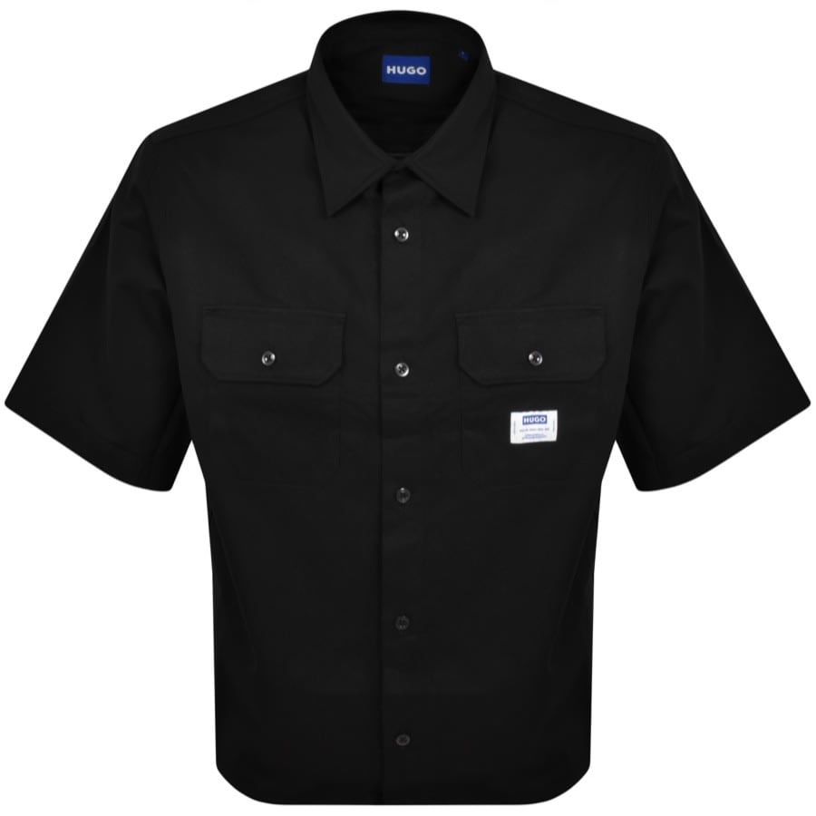 Image number 1 for HUGO Blue Short Sleeve Ekyno Shirt Black