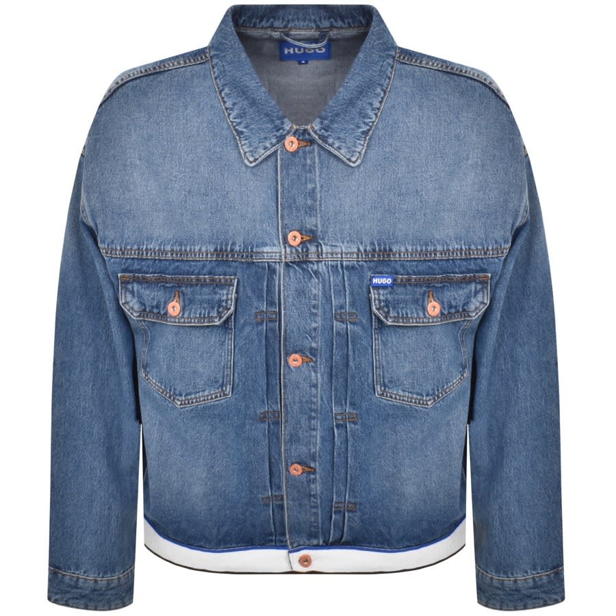 Image number 1 for HUGO Blue Corso Denim Jacket Blue